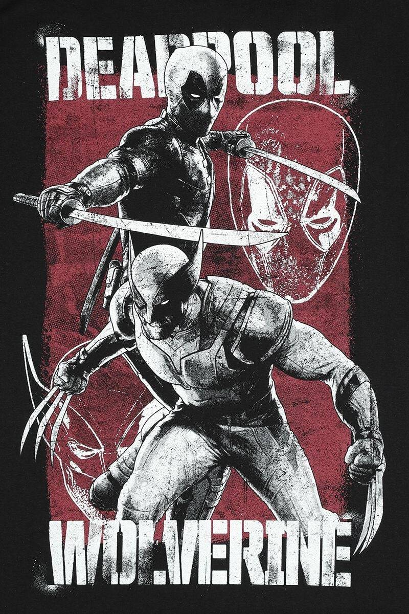 EMP "3 - Deadpool & Volverine" T-Shirt schwarz von Deadpool Exklusive Angebote
