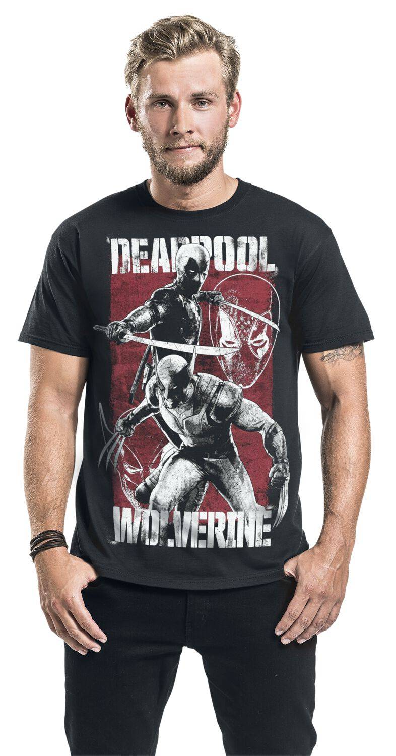 EMP "3 - Deadpool & Volverine" T-Shirt schwarz von Deadpool Exklusive Angebote