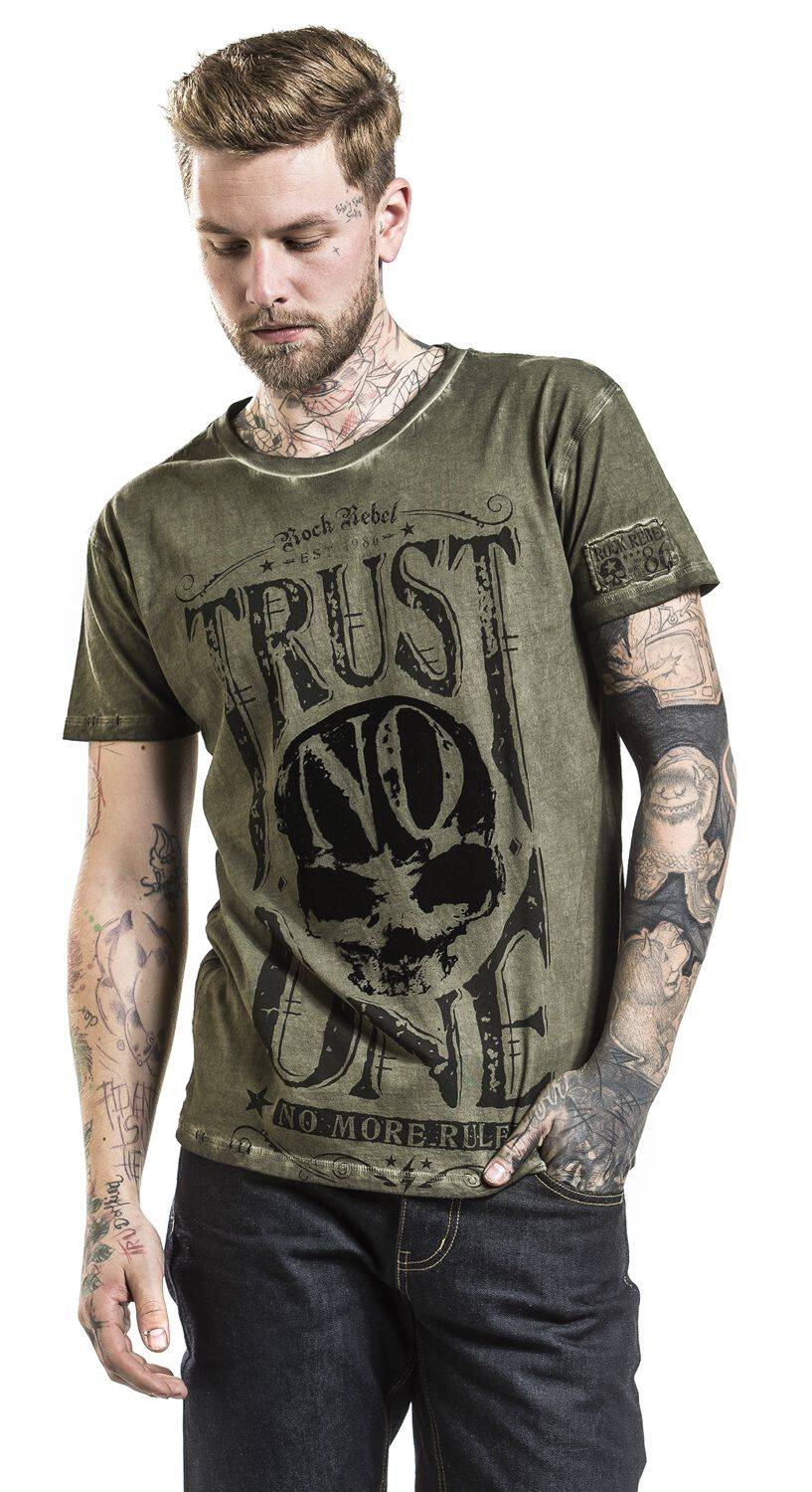 EMP T-Shirt grün von Rock Rebel by EMP Super Sparpreis