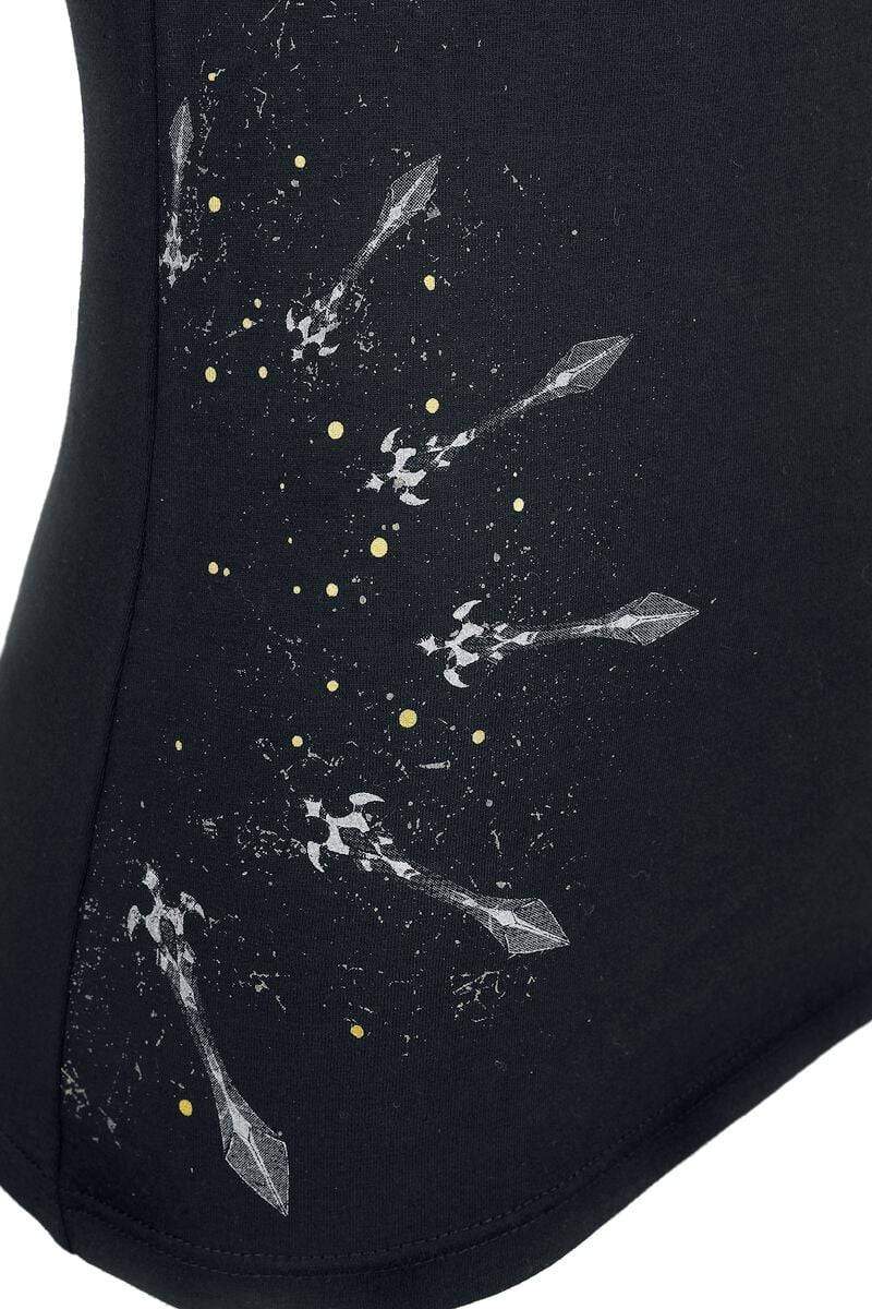 EMP Top schwarz von Rock Rebel by EMP Begrenzte Freigabe