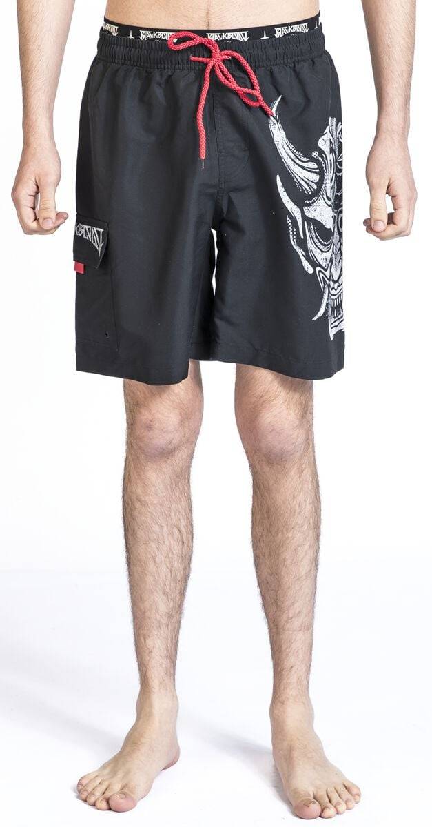 EMP Badeshort schwarz von Black Blood by Gothicana Bis zu 60% Rabatt