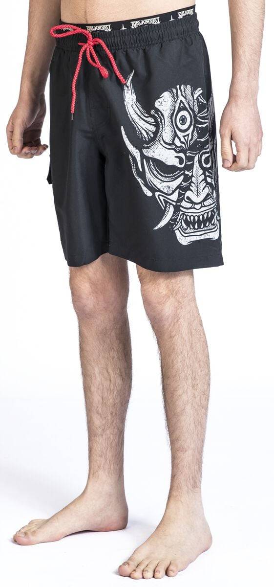 EMP Badeshort schwarz von Black Blood by Gothicana Bis zu 60% Rabatt