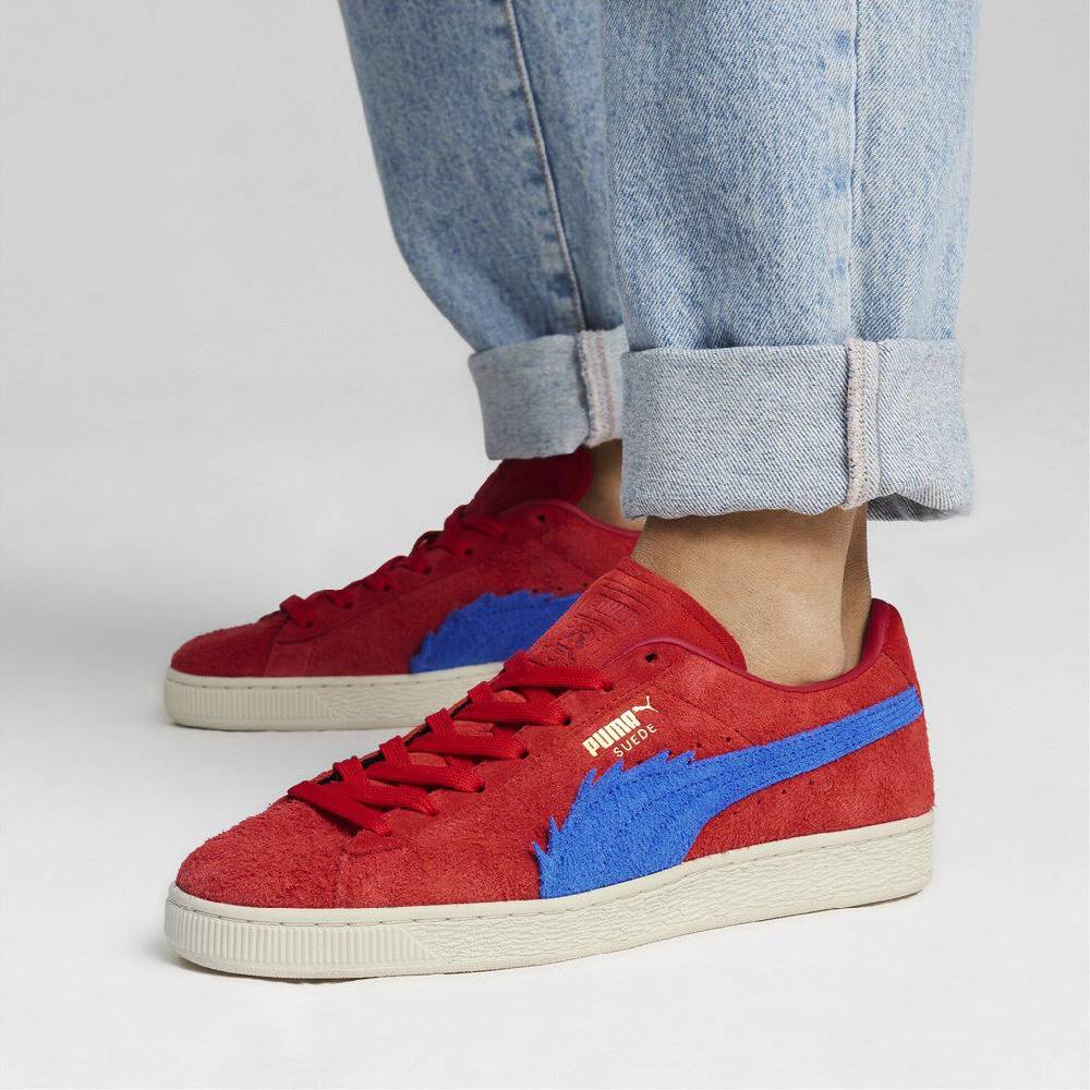 EMP "PUMA x ONE PIECE Suede" Sneaker rot von Puma Sonderangebot der Fabrik