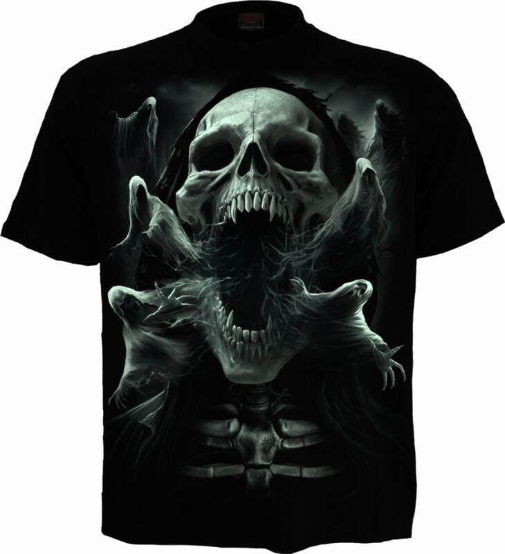 EMP "Ghost Skull - Glow In The Dark" T-Shirt schwarz von Spiral Nur noch ein Tag übrig