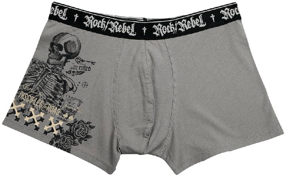 EMP Boxershort-Set grau von Rock Rebel by EMP Riesige Rabatte