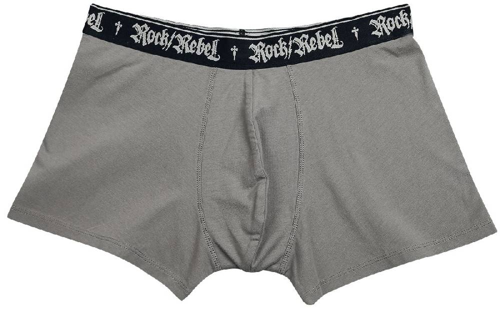 EMP Boxershort-Set grau von Rock Rebel by EMP Riesige Rabatte