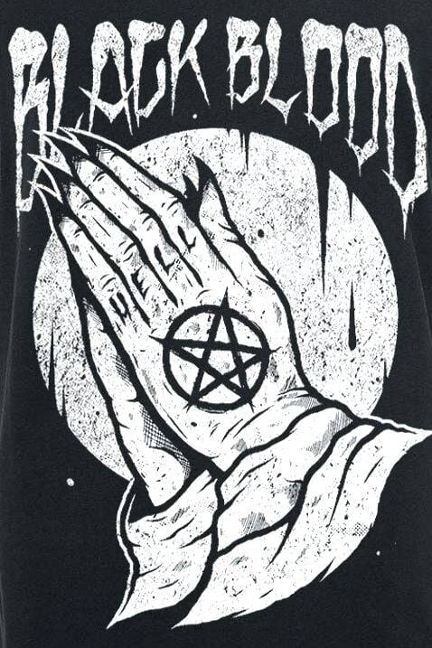 EMP "Praying Hands" Tank-Top schwarz von Black Blood by Gothicana Speichern exportieren