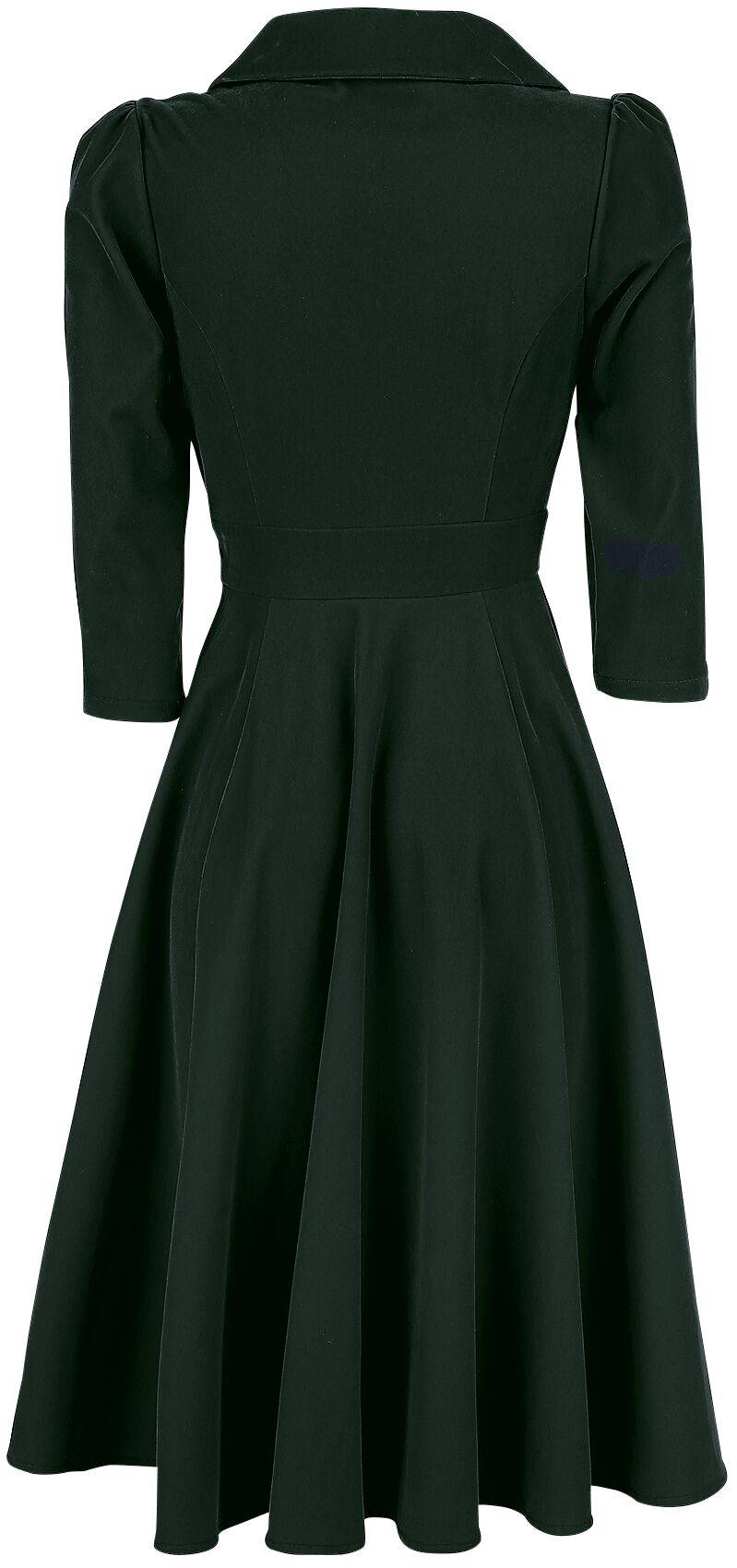 EMP "Glamorous Velvet Tea Dress" Mittellanges Kleid dunkelgrün von H&R London 50% Rabatt für begrenzte Zeit