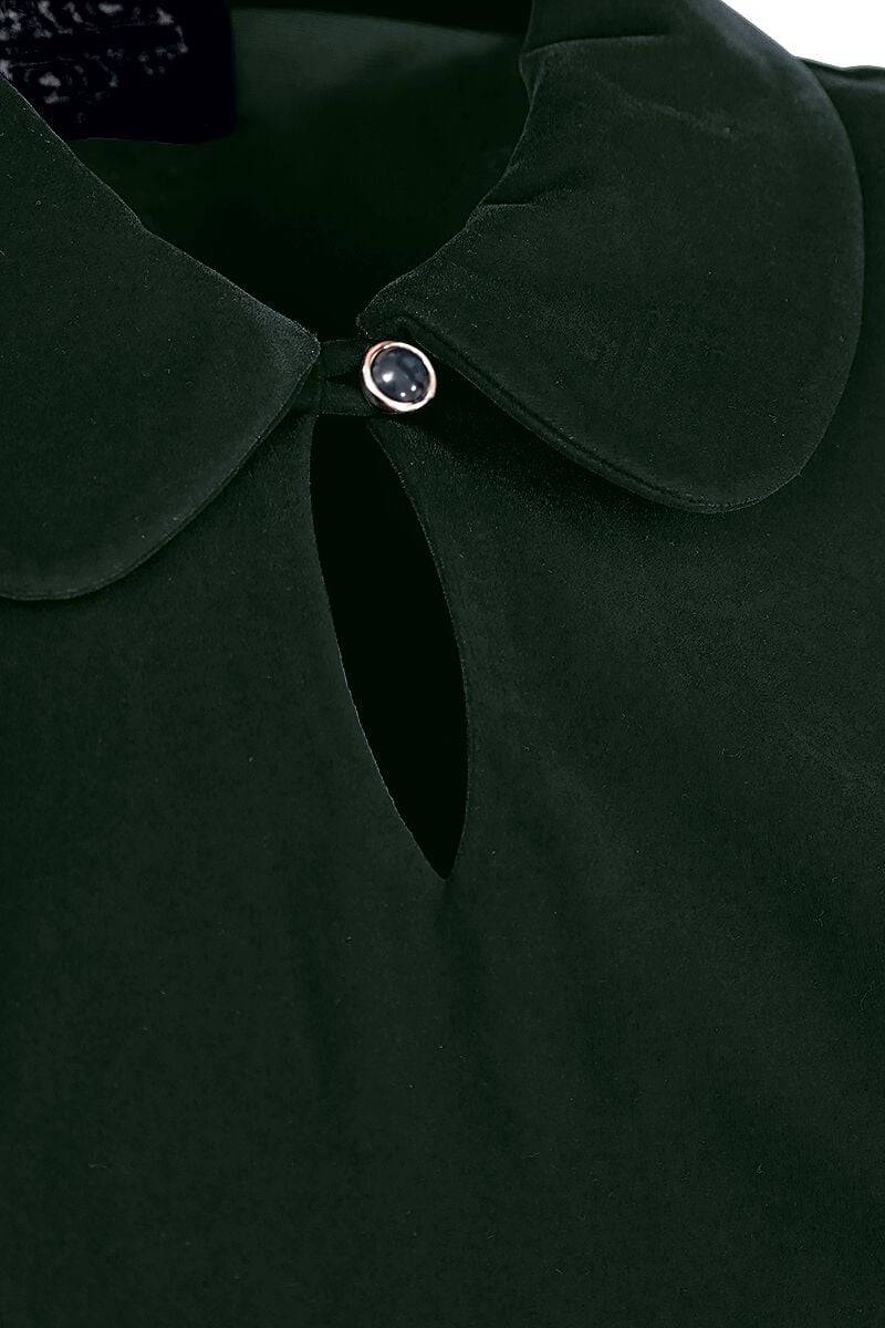 EMP "Glamorous Velvet Tea Dress" Mittellanges Kleid dunkelgrün von H&R London 50% Rabatt für begrenzte Zeit