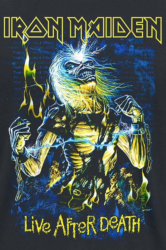 EMP "Live After Death" T-Shirt schwarz von Iron Maiden Blitzangebot