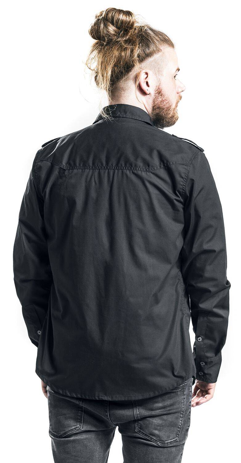 EMP "Rockstar Shirt Longsleeve" Langarmhemd schwarz von Brandit Bis zu 50% Rabatt