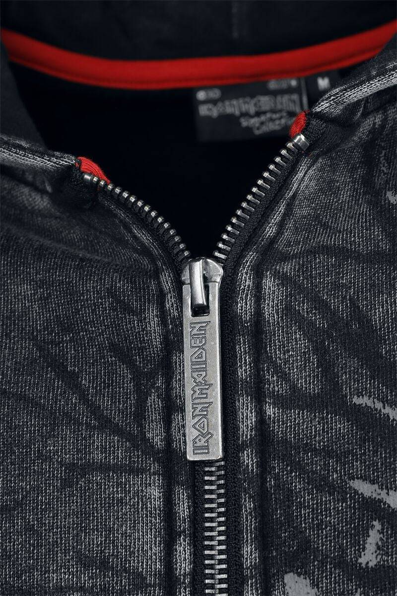 EMP "EMP Signature Collection" Kapuzenjacke grau von Iron Maiden Bis zu 60% Rabatt