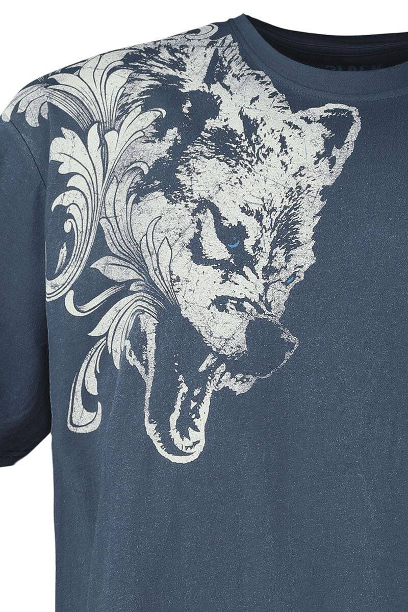 EMP T-Shirt blau von Black Premium by EMP Nur noch ein Tag übrig