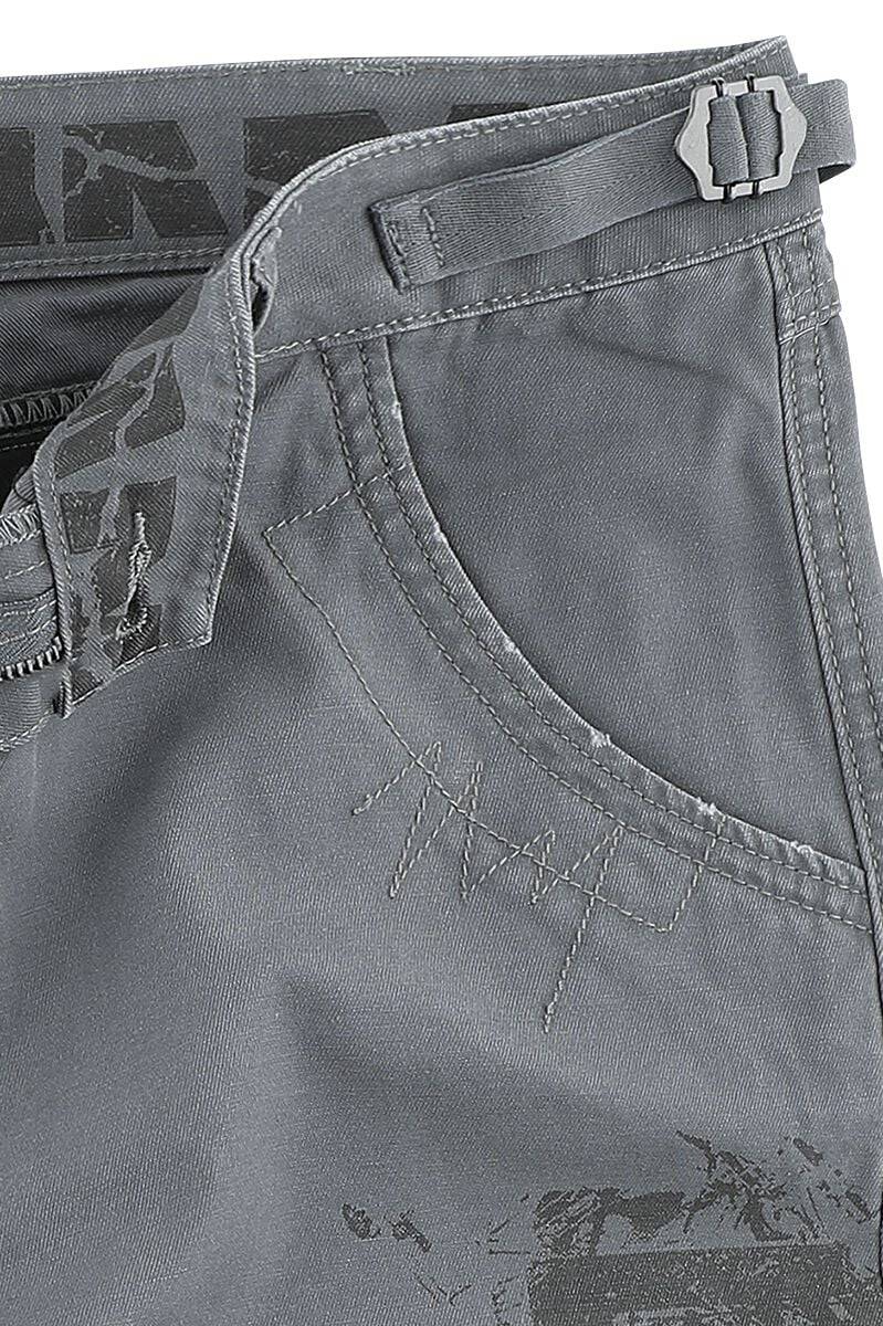 EMP "Broken Logo" Short grau von Rammstein Riesige Rabatte