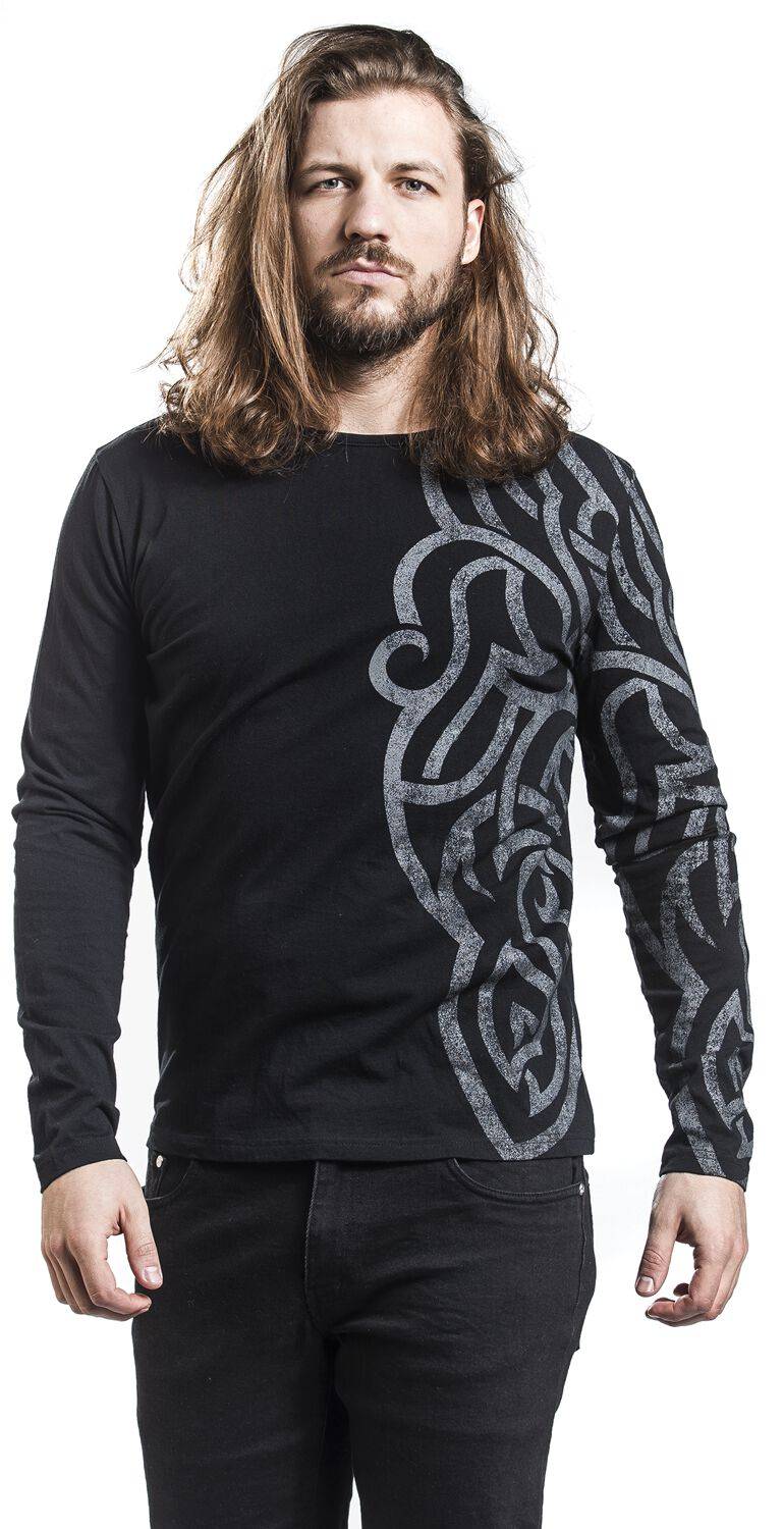 EMP Langarmshirt schwarz von Black Premium by EMP Clearance-Verkauf