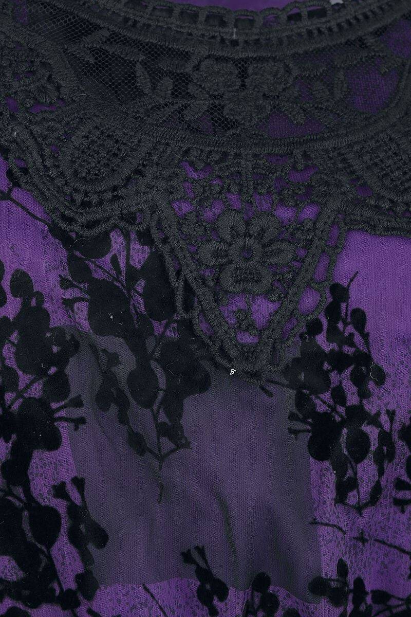 EMP "Ilsa Dress" Kurzes Kleid schwarz/lila von Innocent Rabatte dieses Monats