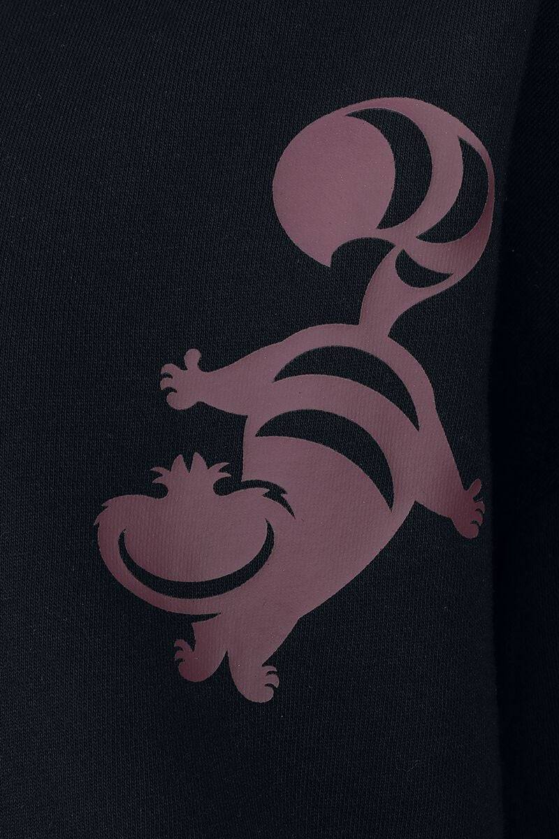 EMP "Everyone here is Mad" Kapuzenpullover schwarz/lila von Alice im Wunderland Schlussverkauf