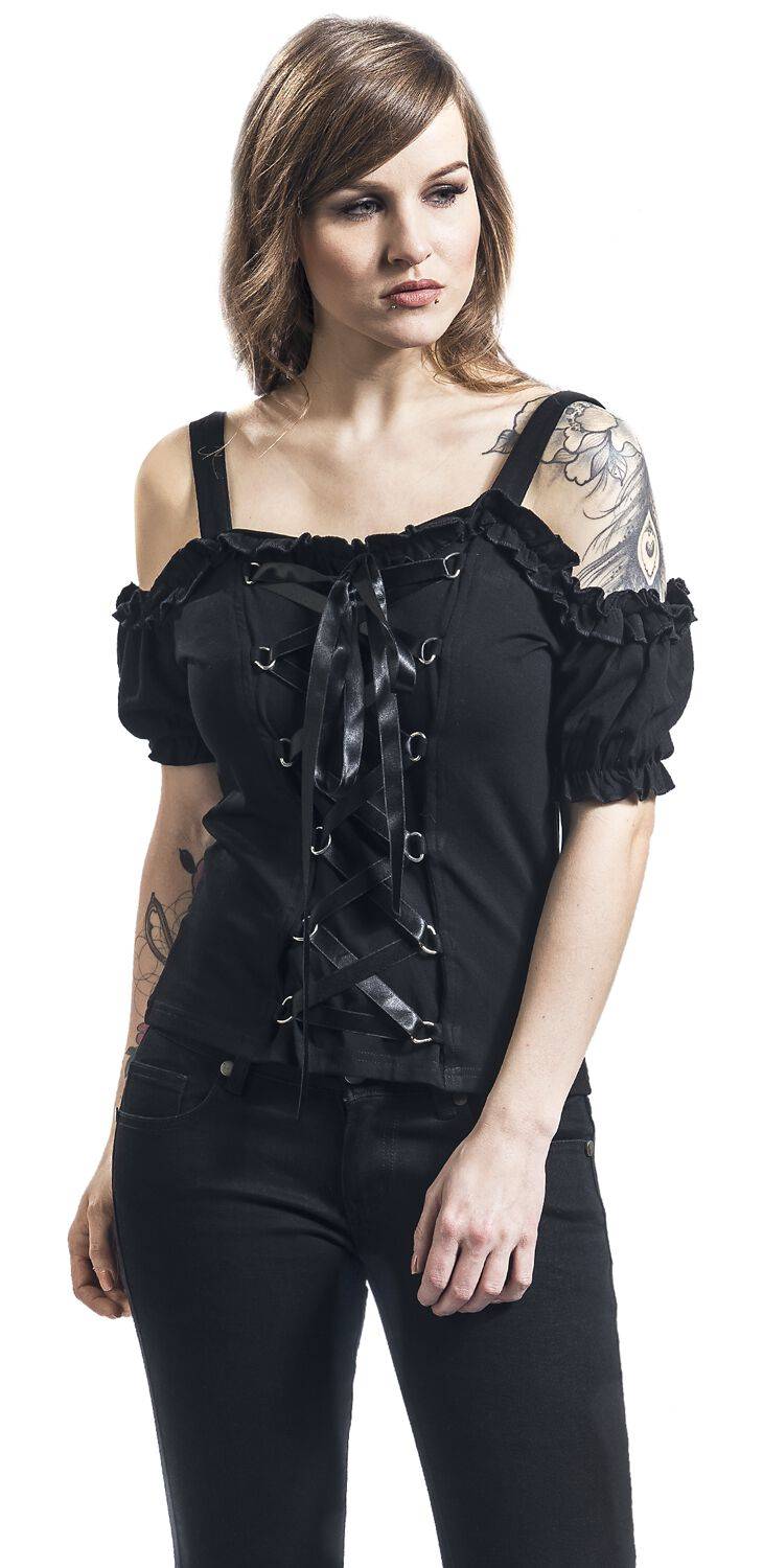 EMP T-Shirt schwarz von Gothicana by EMP Fabrikverkauf