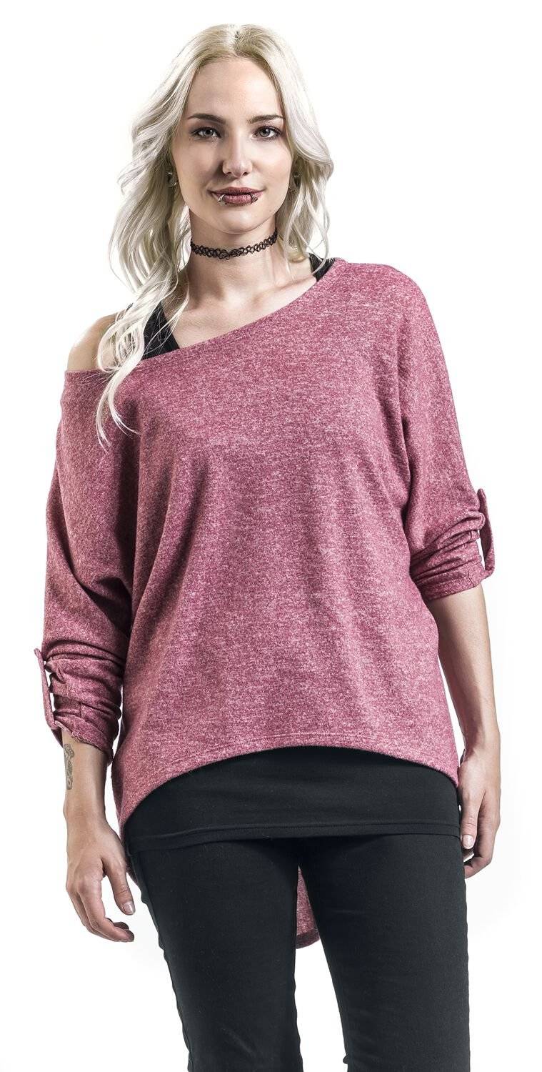 EMP Langarmshirt bordeaux/schwarz von RED by EMP Meist gekauft