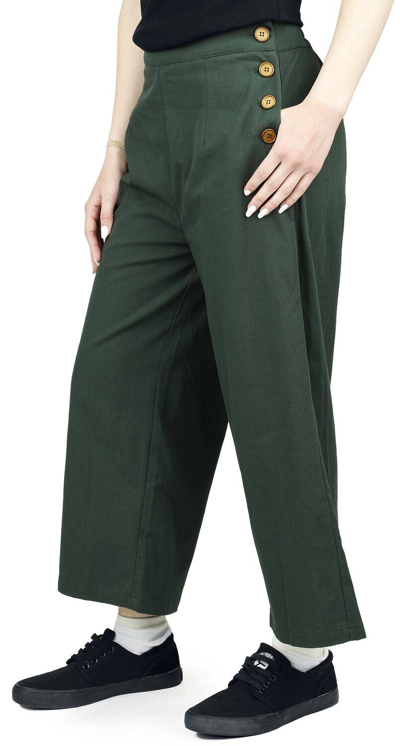 EMP "Pretty Perfect Trousers" Stoffhose grün von Banned Retro Exklusive Angebote