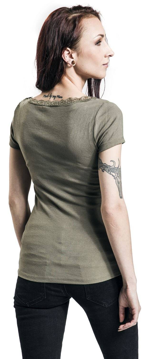 EMP "Mariella" T-Shirt khaki von Hailys Große Rabatte