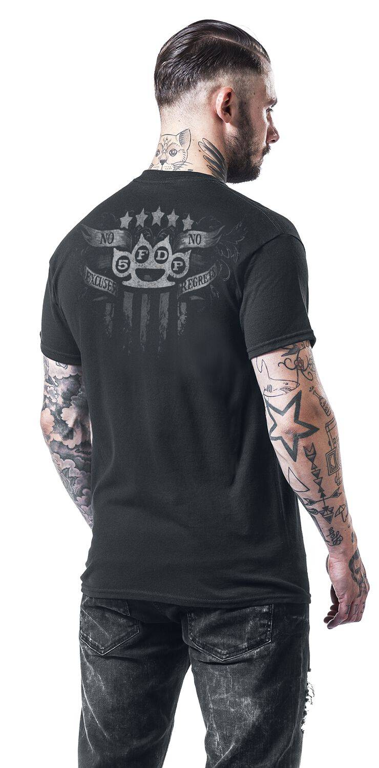 EMP "No Regrets" T-Shirt schwarz von Five Finger Death Punch Letzte 3 Tage