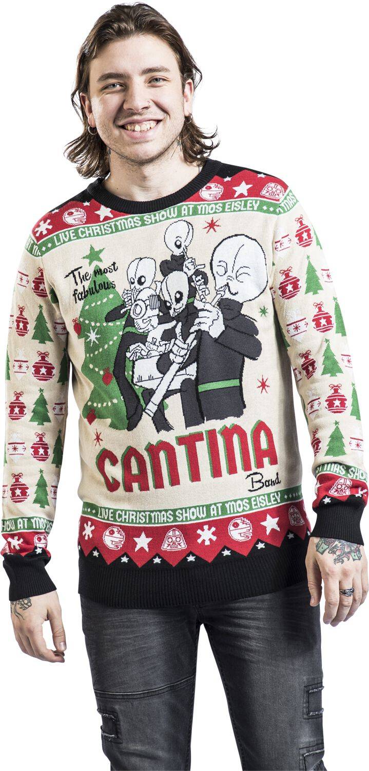 EMP "Cantina Band" Weihnachtspullover multicolor von Star Wars Valentinstagsangebot