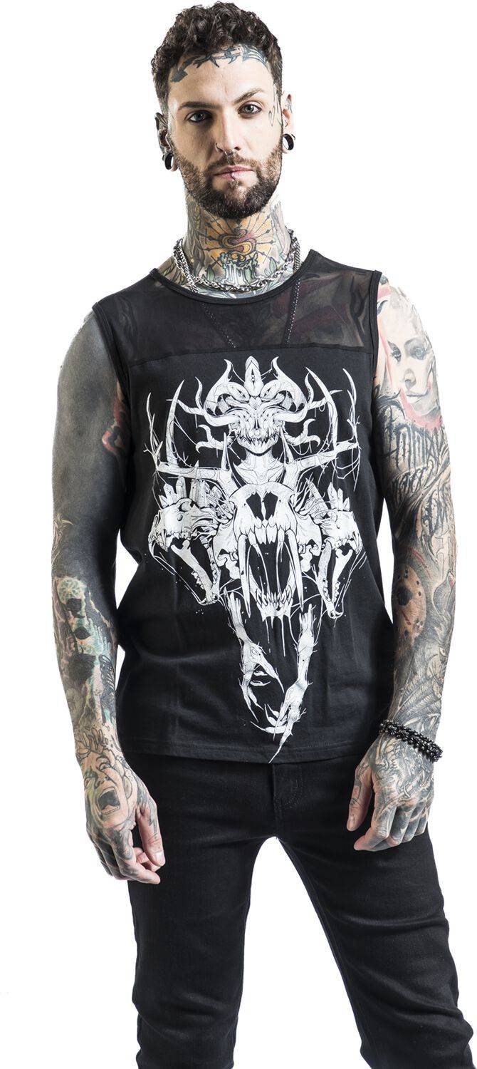EMP Tank-Top schwarz von Gothicana by EMP Letzte 3 Tage
