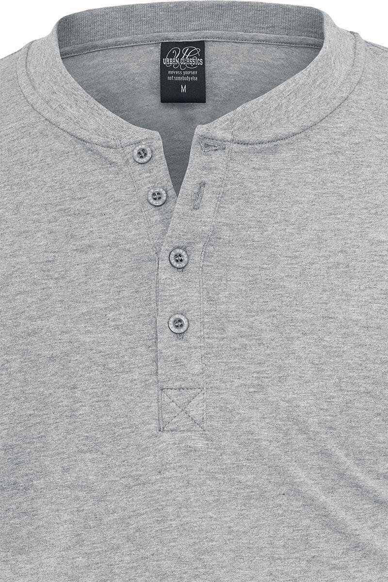 EMP "Basic Henley" Langarmshirt grau von Urban Classics Letzte 2 Tage