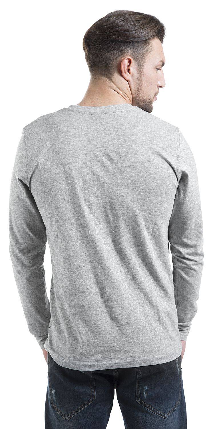 EMP "Basic Henley" Langarmshirt grau von Urban Classics Letzte 2 Tage