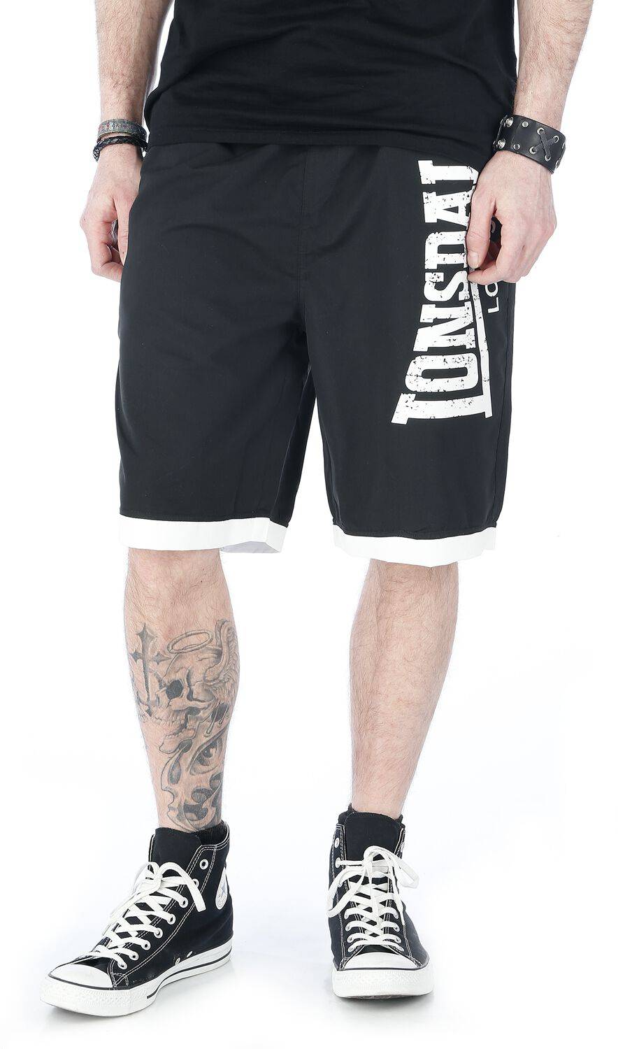 EMP "Clennel" Badeshort schwarz von Lonsdale London Discount Store für neue Produkte