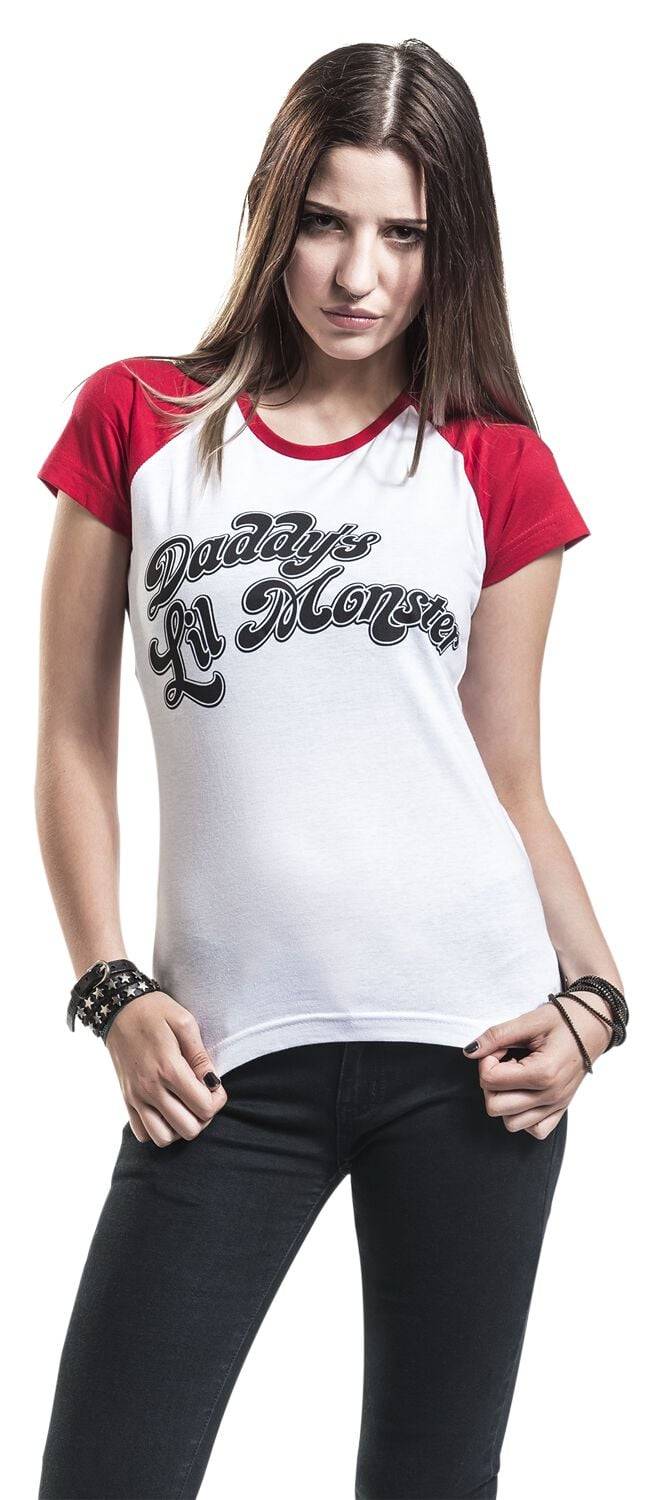 EMP "Daddy's Lil' Monster" T-Shirt weiß/rot von Suicide Squad Rabatte dieses Monats