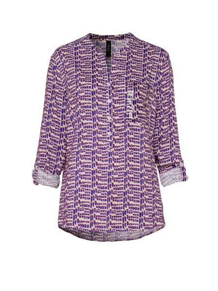 TONI Fashion Style »Bella« multicolour purple Gemusterte Schlupfbluse VIP-Rabatte