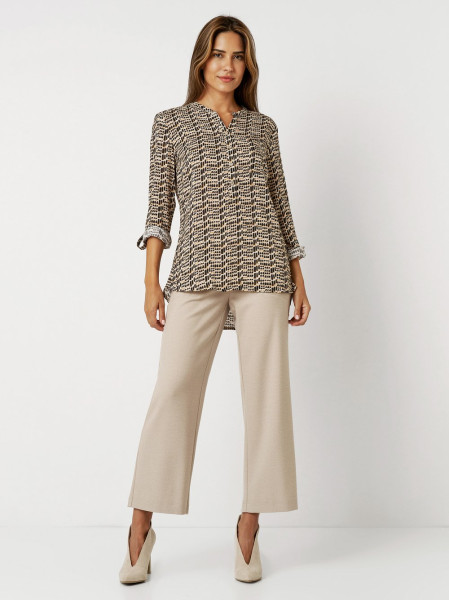 TONI Fashion Style »Bella« multicolour camel Gemusterte Schlupfbluse Tiefpreis