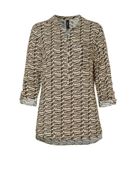 TONI Fashion Style »Bella« multicolour camel Gemusterte Schlupfbluse Tiefpreis