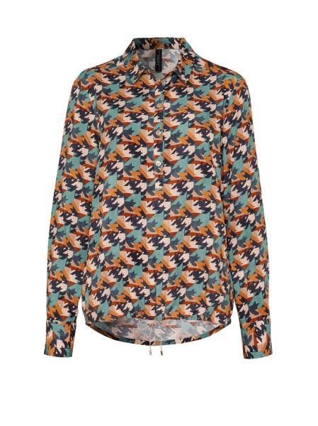 TONI Fashion Style »Bianca« multicolour petrol Bluse mit Hahnentritt Super Sparpreis