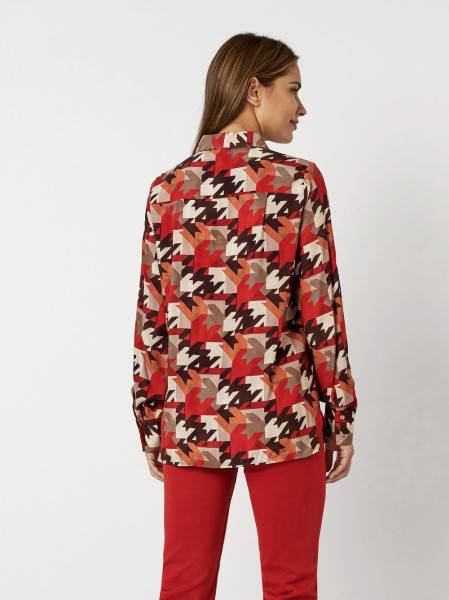 TONI Fashion Style »Celina« multicolour red Bluse mit Hahnentritt Wochenangebot