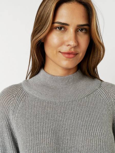TONI Fashion Style »Insa« grey Strickpulli mit Stehkragen Letzte 3 Tage