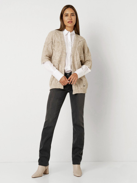 TONI Fashion Style »Haifa« sand/gold Ajour-Cardigan mit Effektgarn Neueste Stile