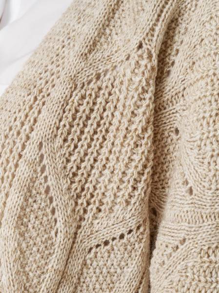 TONI Fashion Style »Haifa« sand/gold Ajour-Cardigan mit Effektgarn Neueste Stile