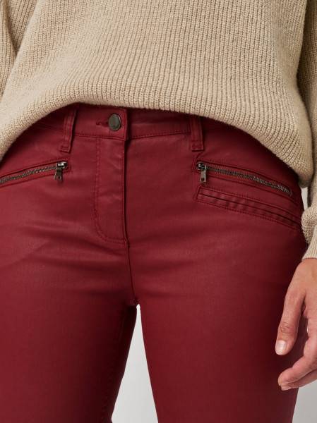 TONI Fashion Style »Perfect Shape« dark red Skinny-Fit im Lederlook Zeitbegrenzte Promotion
