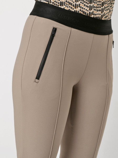 TONI Fashion Style »Jenny« taupe Schmale Businesshose mit Gummizug Bis zu 50% Rabatt