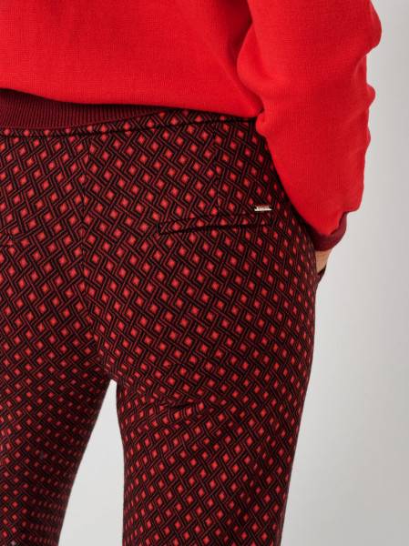TONI Fashion Style »Jenny« red Gemusterte Wide Leg Discount Store für neue Produkte