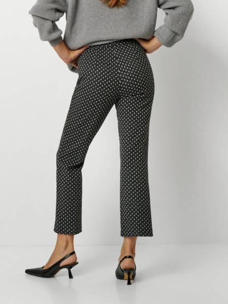 TONI Fashion Style »Jenny« grey/black Gemusterte 7/8-Hose Super Rabatt