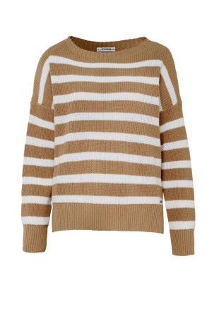 TONI Fashion Style »Inola« camel Lässiger Streifenpulli Fabrikladen