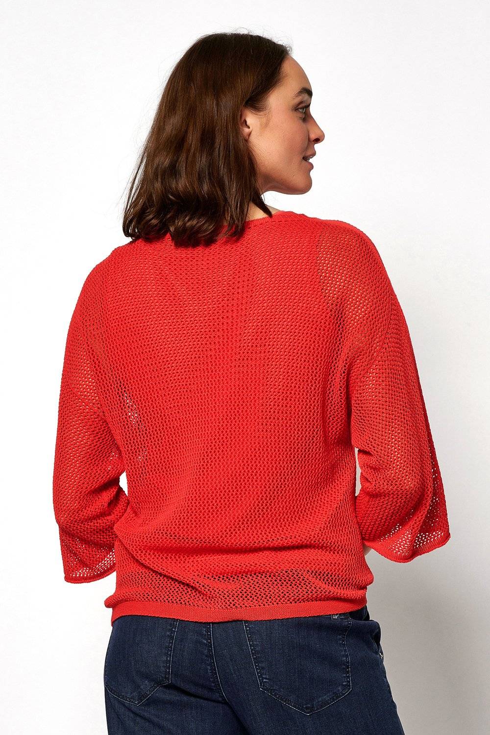 TONI Fashion Style »Gerda« red Gehäkelter Sommerpulli Begrenzt auf 3 Tage