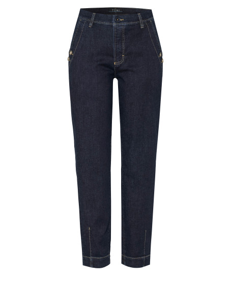 TONI Fashion Style »Liv« dark blue Karottenjeans mit Details Speichern exportieren