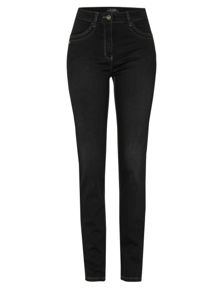 TONI Fashion Style »be loved« black Slim-Fit Jeans mit hohem Bund Black Friday Preise