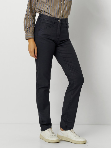 TONI Fashion Style »be loved« dark blue Slim-Fit in Lederoptik im Angebot