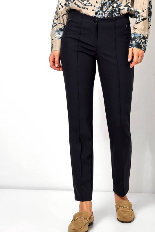 TONI Fashion Style »Alessa« dark blue Businesshose aus Techno-Stretch Rabatt